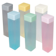 6 Plastic Food Grade Fridge Square Water Bottle