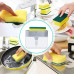 Soap Dispenser for Dishwasher Liquid Holder Through Pump with Sponge