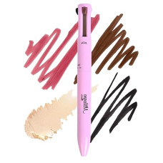 4 in 1 Touch Up Makeup Pen With- Eye liner, Lip Liner, Highlighter & Eyebrow Pencil