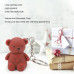 Teddy bear key chain long-lasting waterproof lipstick, 6 piece