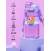 Dual Cap Water Bottle with Straw, Strap Anti-Leak Water Bottle with 520ml Capacity