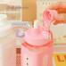 Kawai Bottle Sipper with straw and 3d stickers